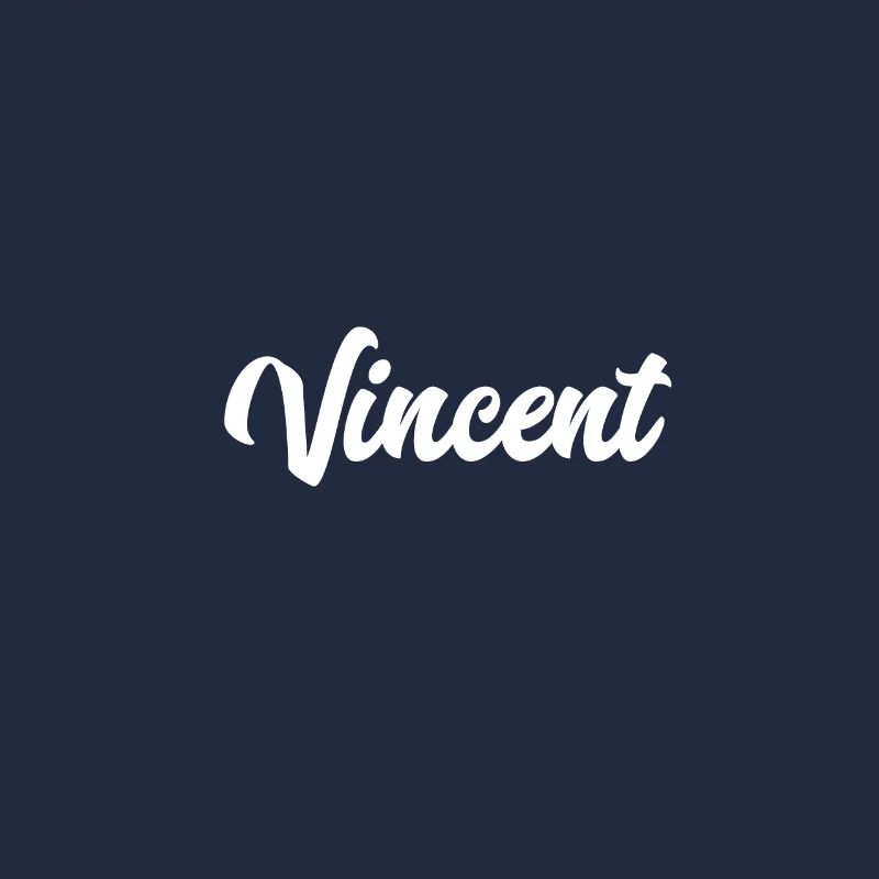 Vincent Custom Text Birthday Name