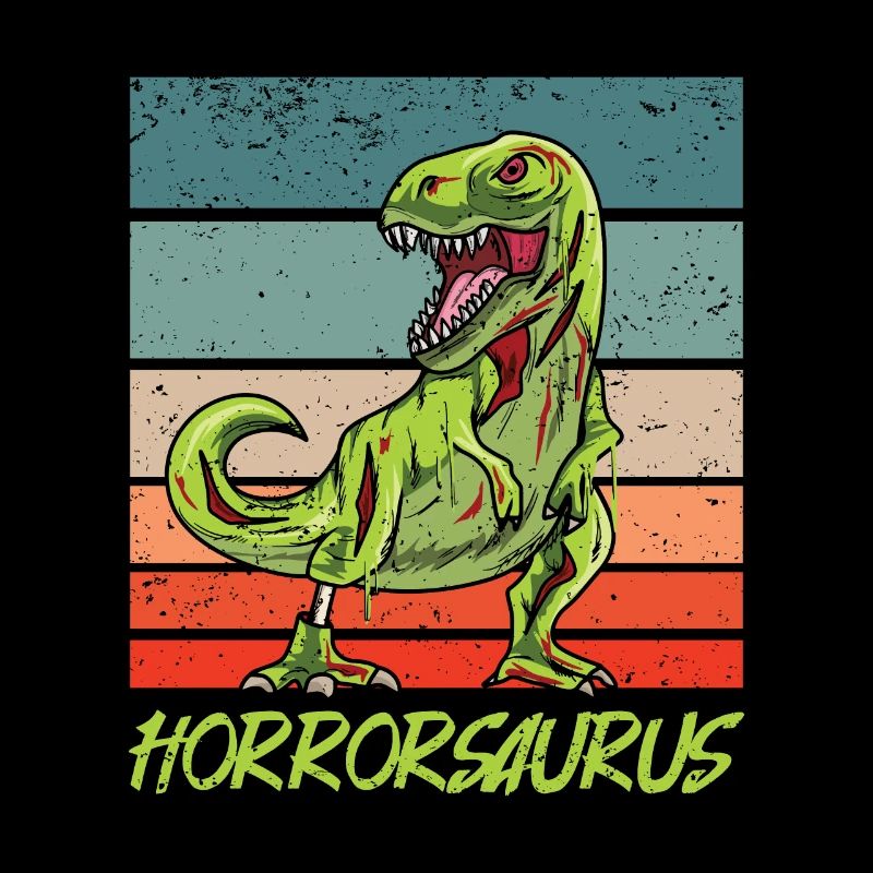 Horrorsaurus Design für einen Horrorfilm Nerd