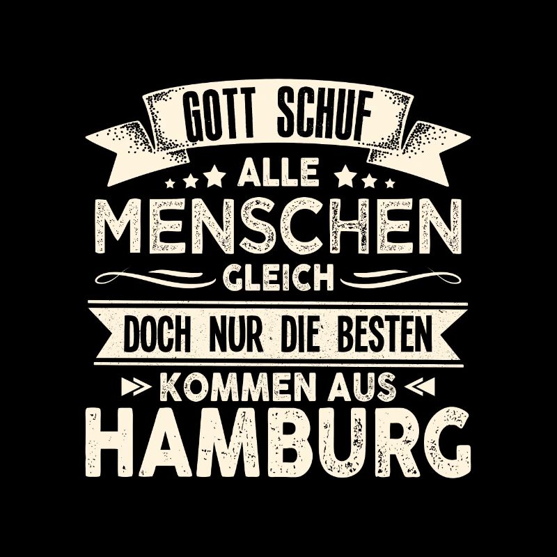 Gott schuf Hamburger anders Hafen