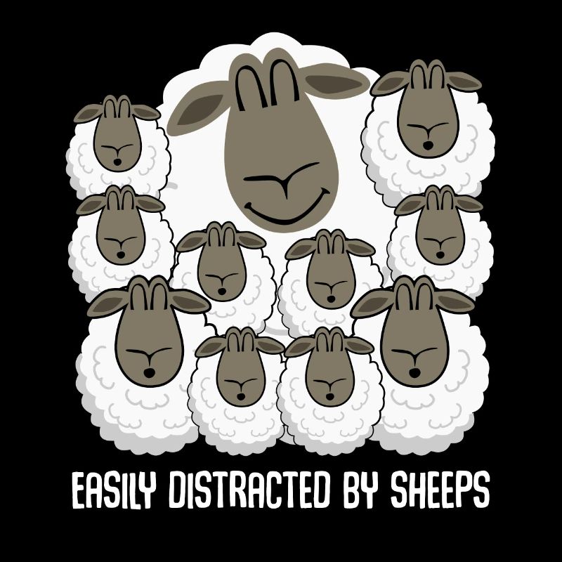 Schaf Easily distracted by Sheeps Schafe