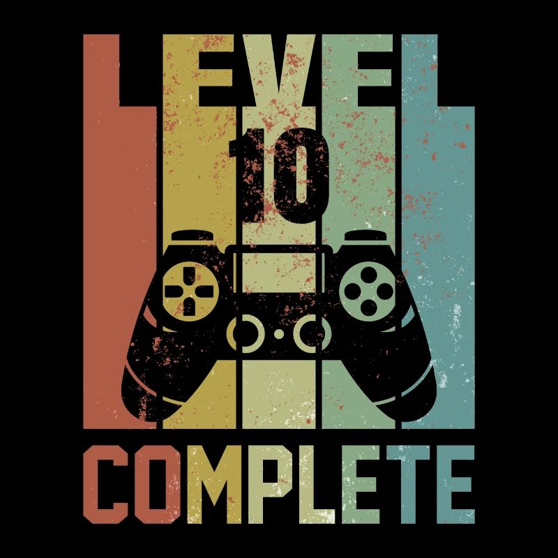Level 10 Complete Geburtstagsshirt Jugend Geschenk