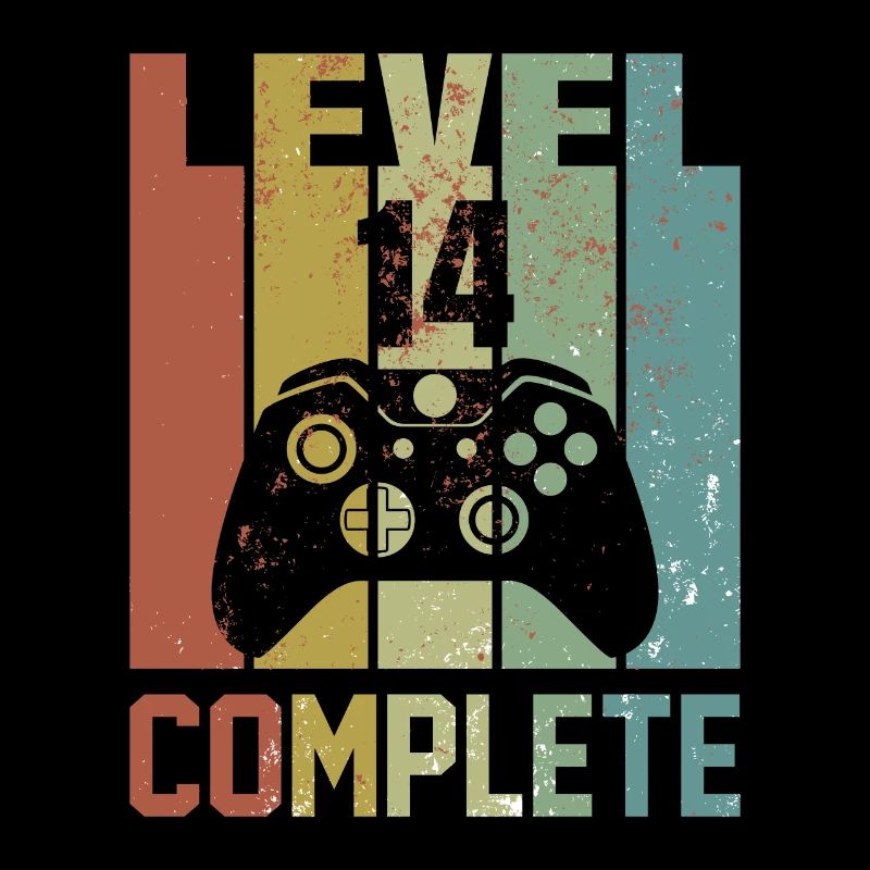 Level 14 Complete Geburtstagsshirt Jugend Geschenk