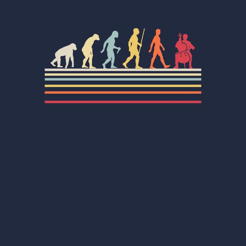 Rétro Evolution violoncelle musicien musique violoncelle