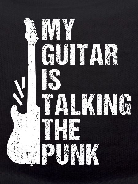 My guitar speaks punk
