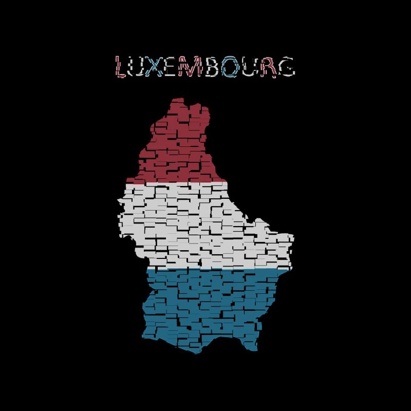 Drapeau de la carte du Luxembourg