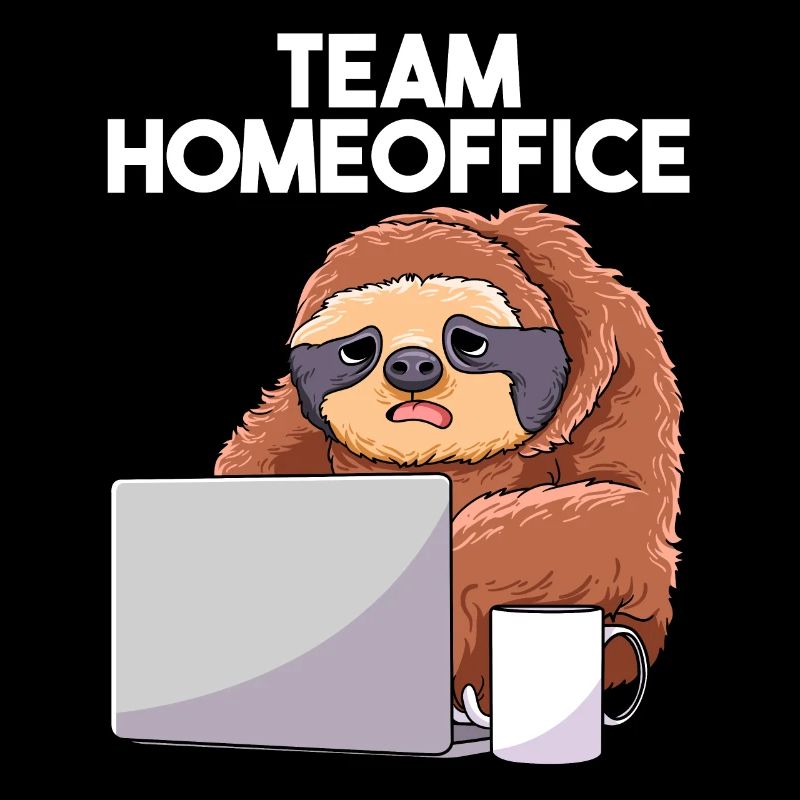 Team Home Office Sloth Home Office Laptop