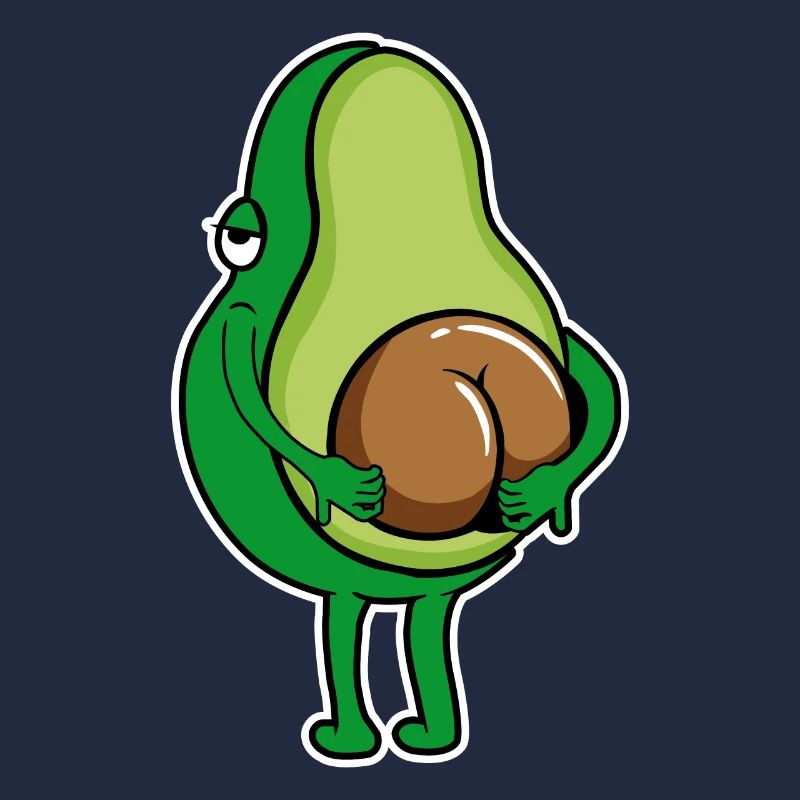 Avocat Ass Scratch Butt Avocat Lover Végétalien