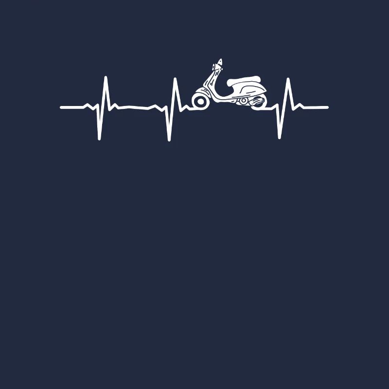 Motorroller Herzschlag Scooter Mofa Rollerfahrer