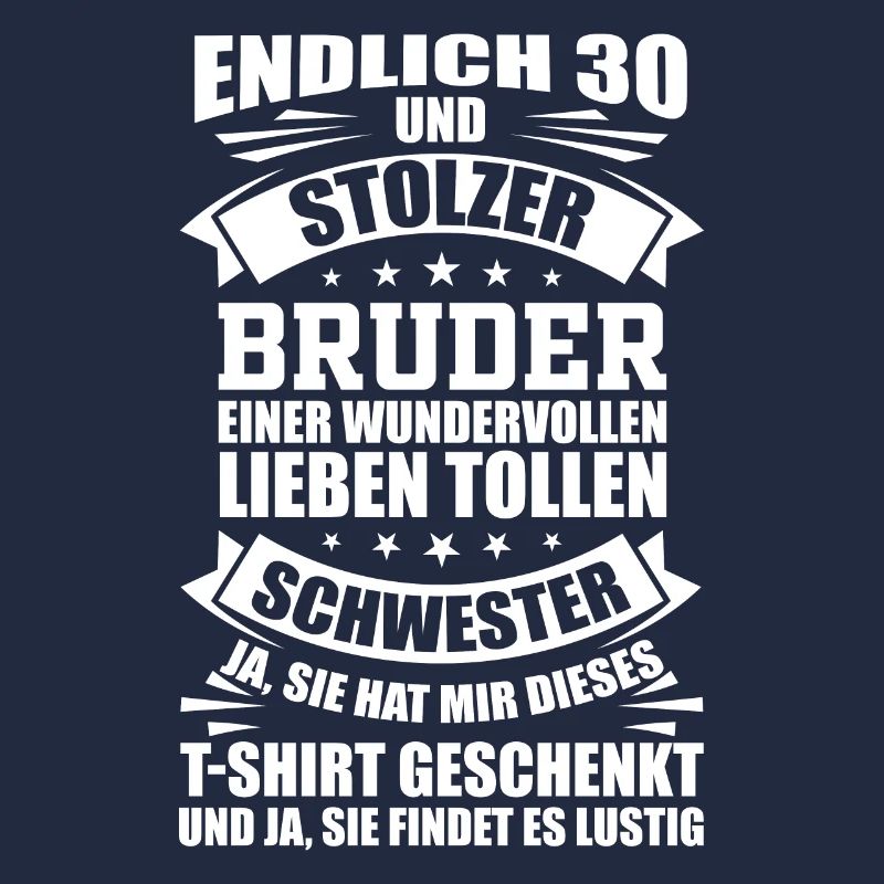 30 Geburtstag Bruder Geschwister Geschenkidee