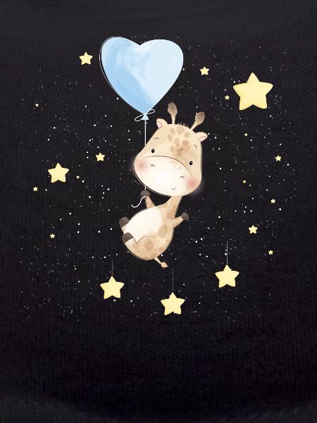 Adorable girafe dans l’espace