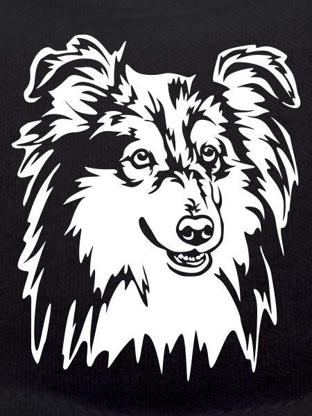Sheltie Head "Black Edition"