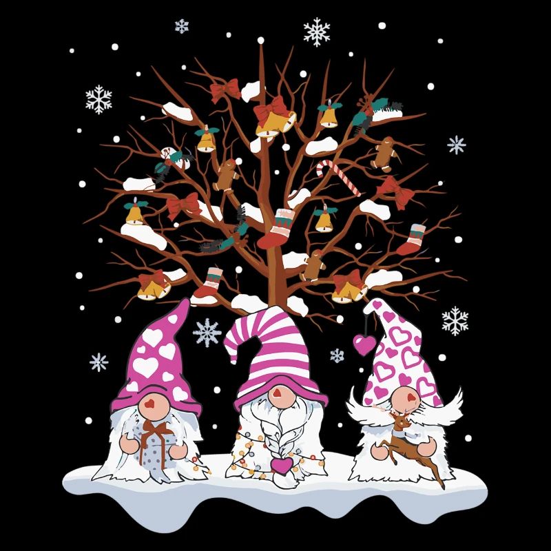 Three Nordic Gnomes Winter Christmas Schwedisc