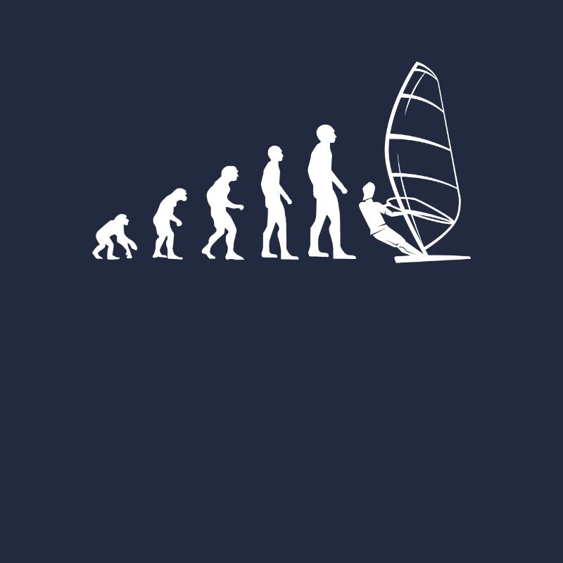 evolution windsurfing humor snowboarder mann