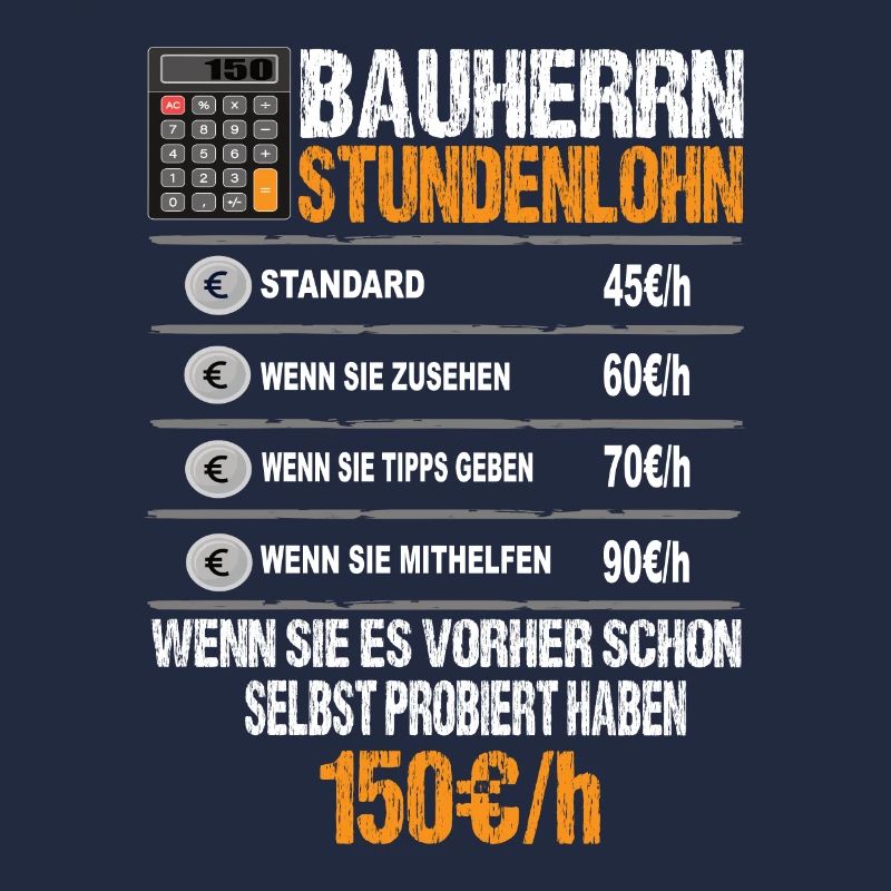 Bauherr Stundenlohn