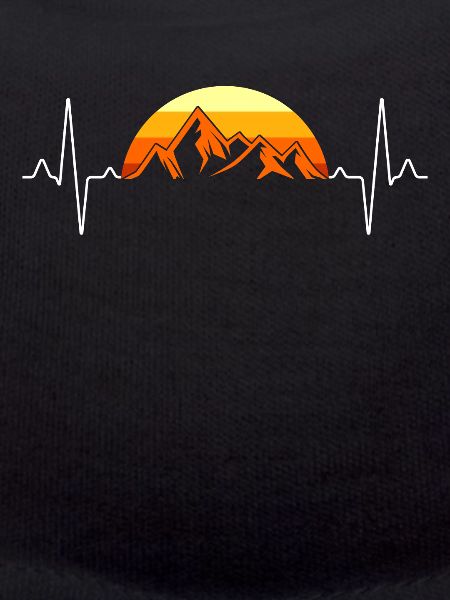 Mountains Retro Heartbeat