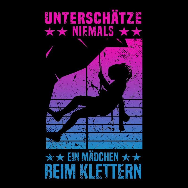 Bergsteigen Berg Kletterer Mädchen beim Klettern