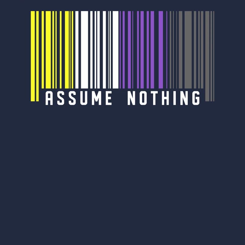 Nonbinary | Nichtbinärer Stolz Barcode Flagge