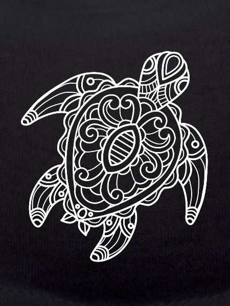 Turtle Tribal Art Drawing