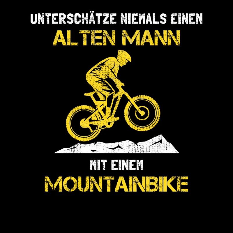 Mountainbike Alter Mann Spruch