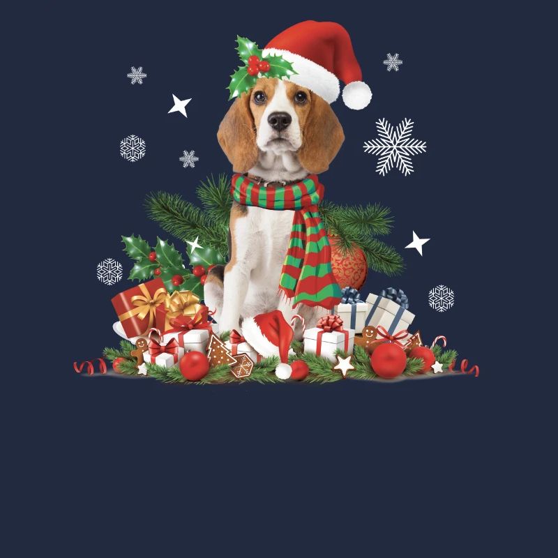 Weihnachts-Beagle-Hund