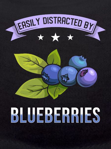Blueberries saying