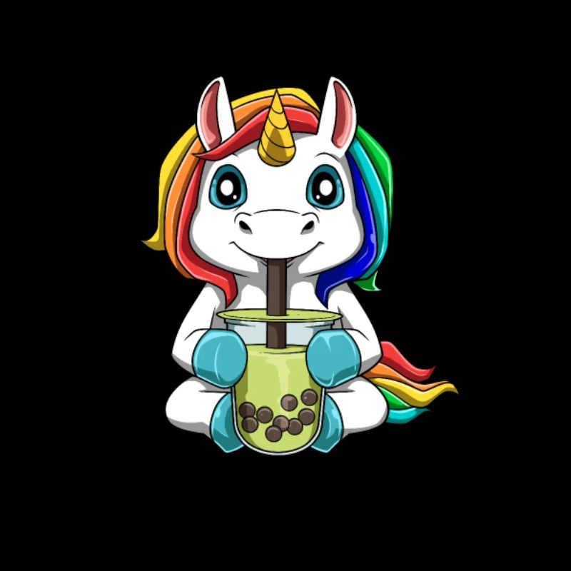 Bubble Tea Einhorn Boba Tee