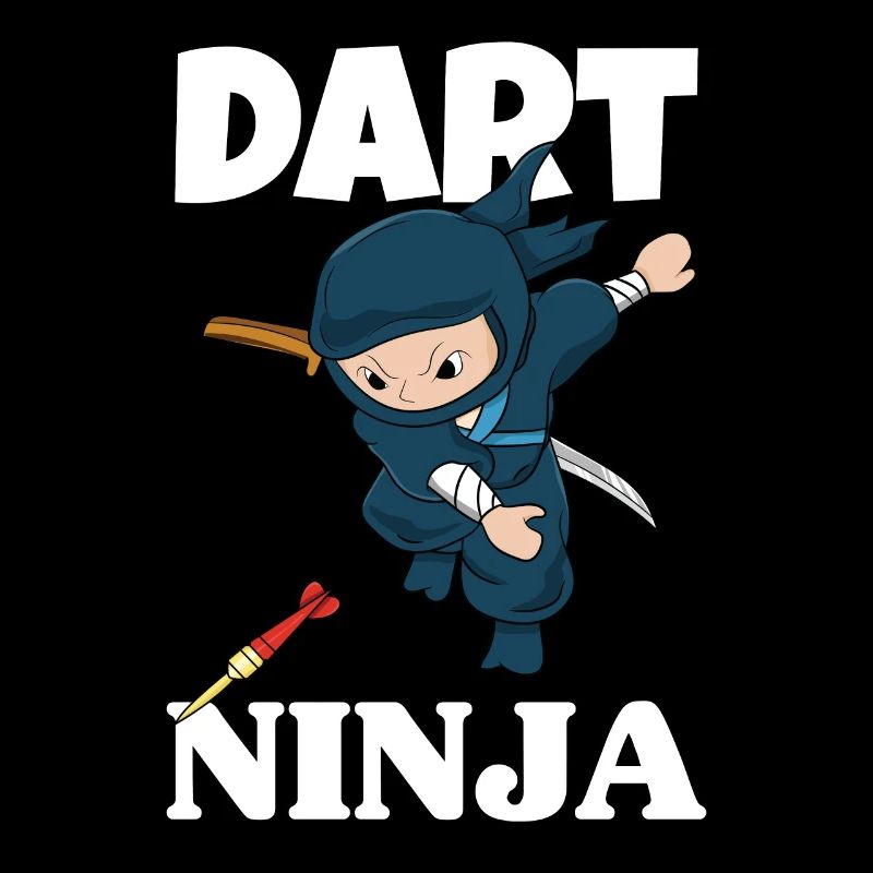 Dart Ninja Dart Team Drôle de joueur de fléchettes Fléchettes