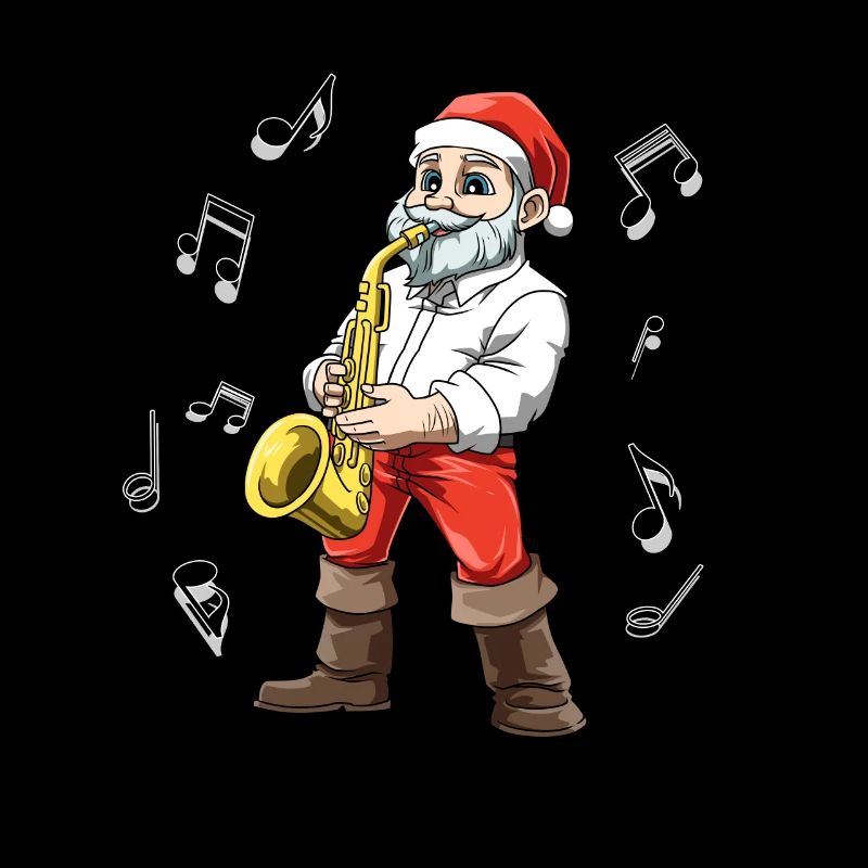 Nikolaus joue du saxophone