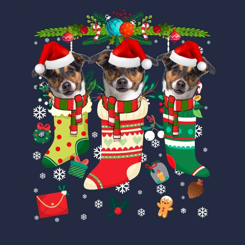 Pull de Noël moche Jack Russell Terrier Chien