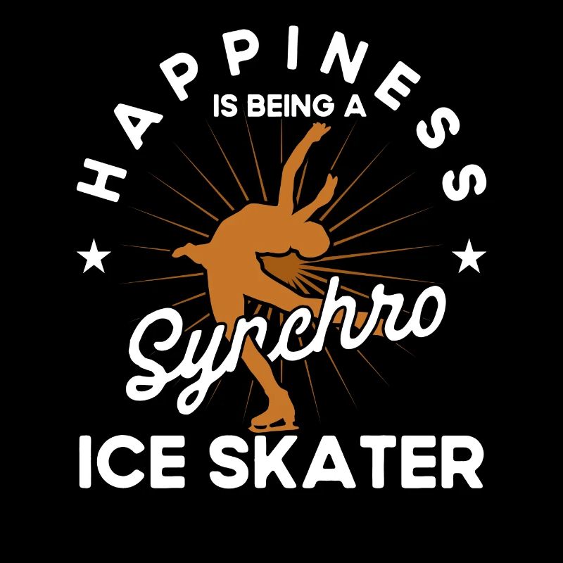 Synchro Gruppe Eiskunstläufer Schlittschuhlaufen