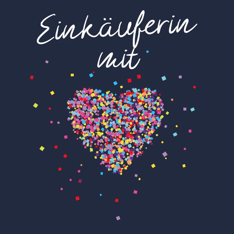 Einkäuferin mit Herz Geschenkidee