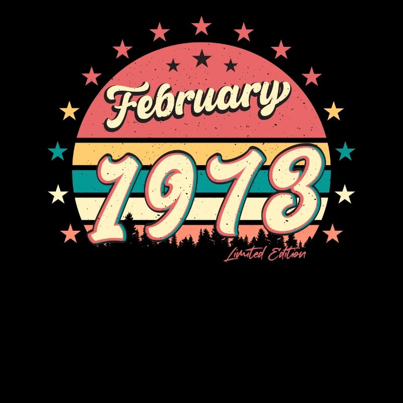 Februar 1973 Vintage Limitiert