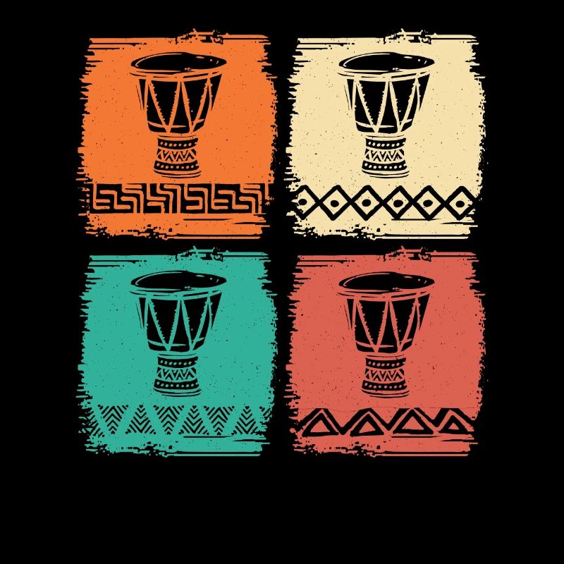 Afrikanische Instrument Retro Djembe & Dunun