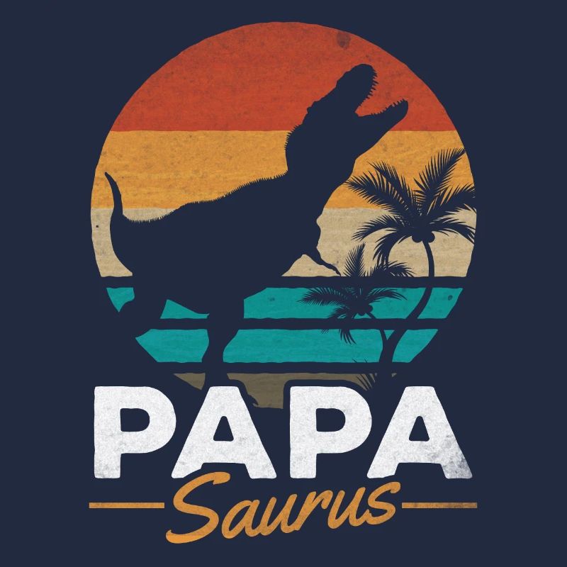 PapaSaurus Rex Daddy Dinosaur Matching Famille