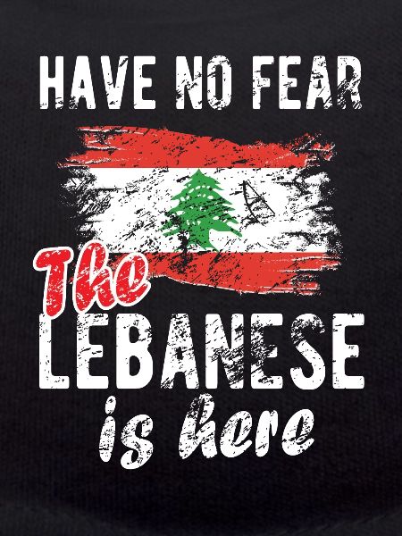 Stolzer Libanese Libanon Libanesische Flagge
