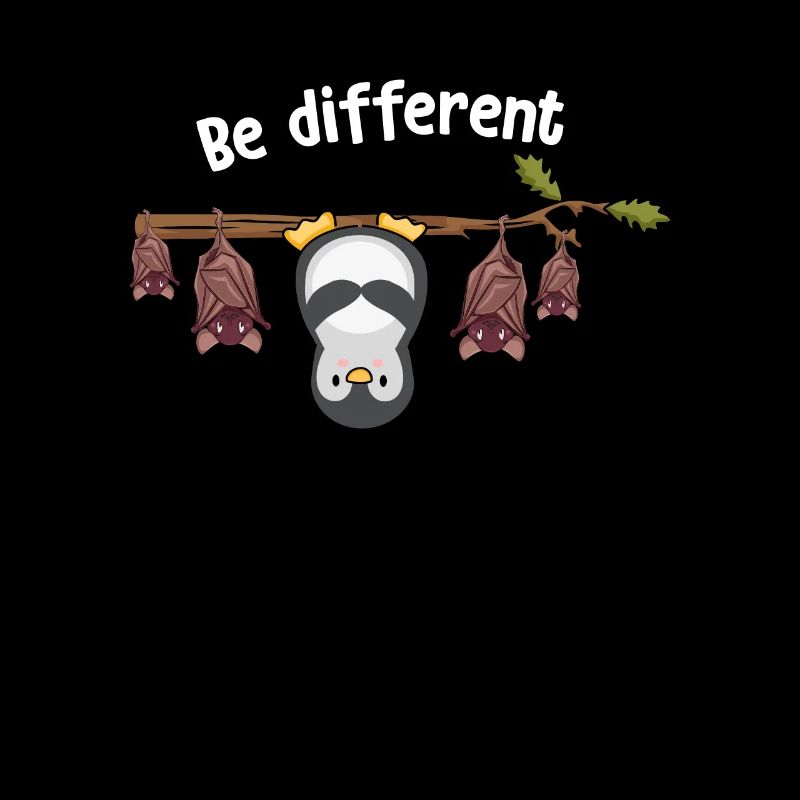 Be Different Pinguin Fledermaus Tier