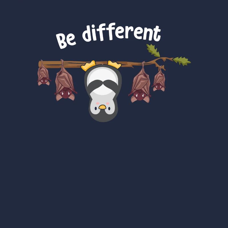 Be Different Pinguin Fledermaus Tier