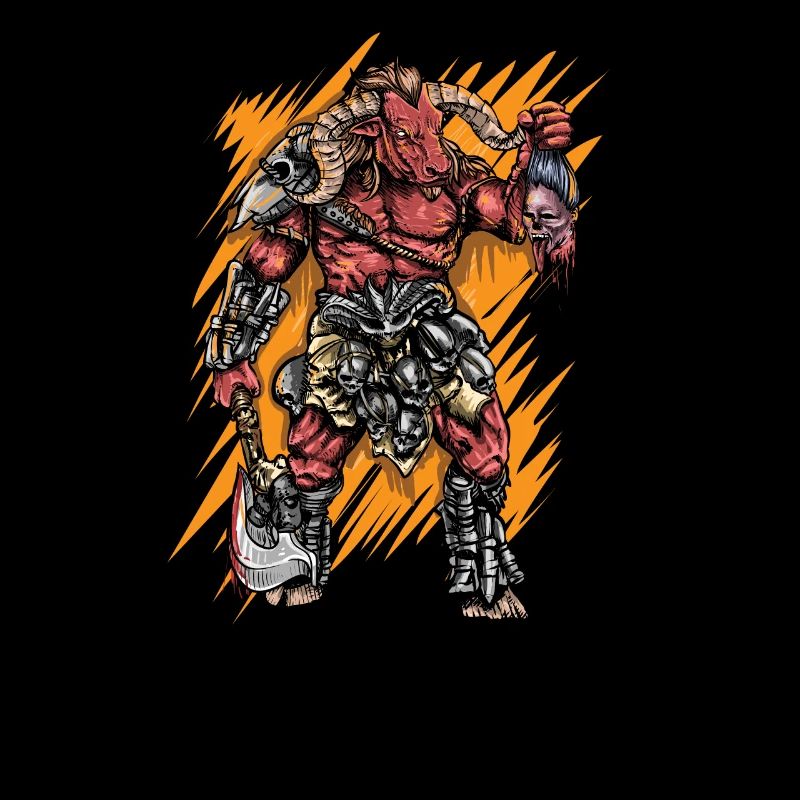 Minotaur I Mythical creature ancient Greece motif