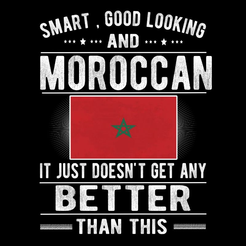 Moroccan Morocco Flag Moroccan origin