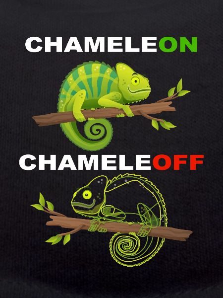 Funny Chameleon - ChameleON ChameleOFF