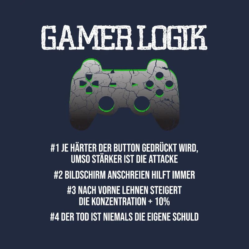 Gamer Logik Computer PC Controller Zocker Jungs