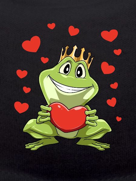 Belle grenouille drôle Saint Valentin