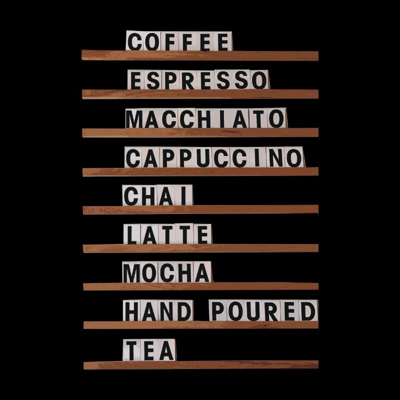 Variétés de café Coffeeshop Barista Hipster