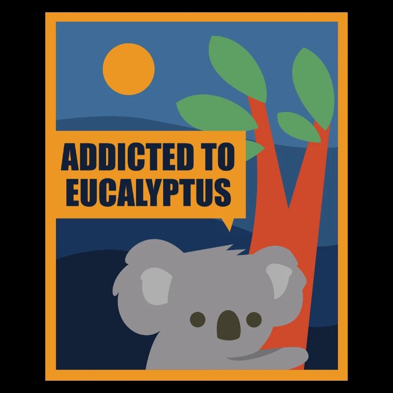 Dicton ironique : eucalyptus, koala australien