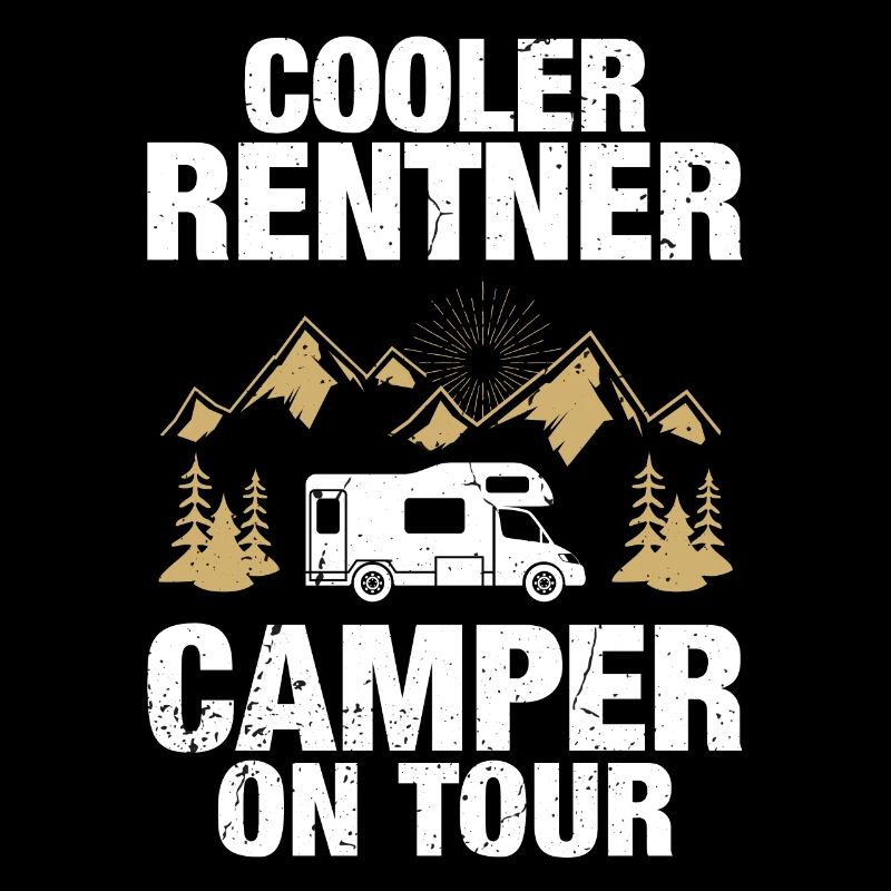 Cooler Rentner Wohnmobil Rente Camper Opa Geschenk