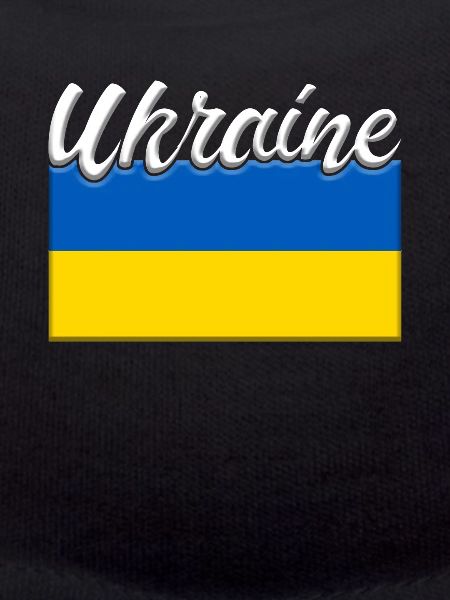 Ukraine flag lettering