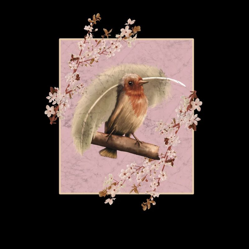 Japan Kirschblüten Vogel