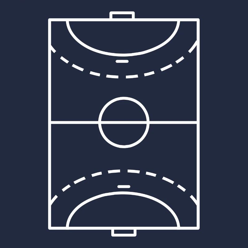 Handball Playing Field Minimalist Setup Training