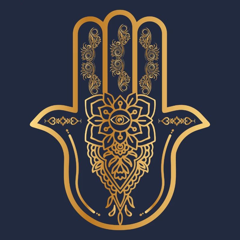 Main Hamsa dorée