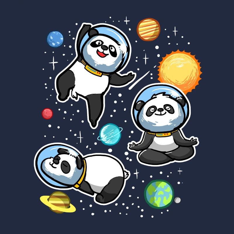 Univers des astronautes de Space Panda